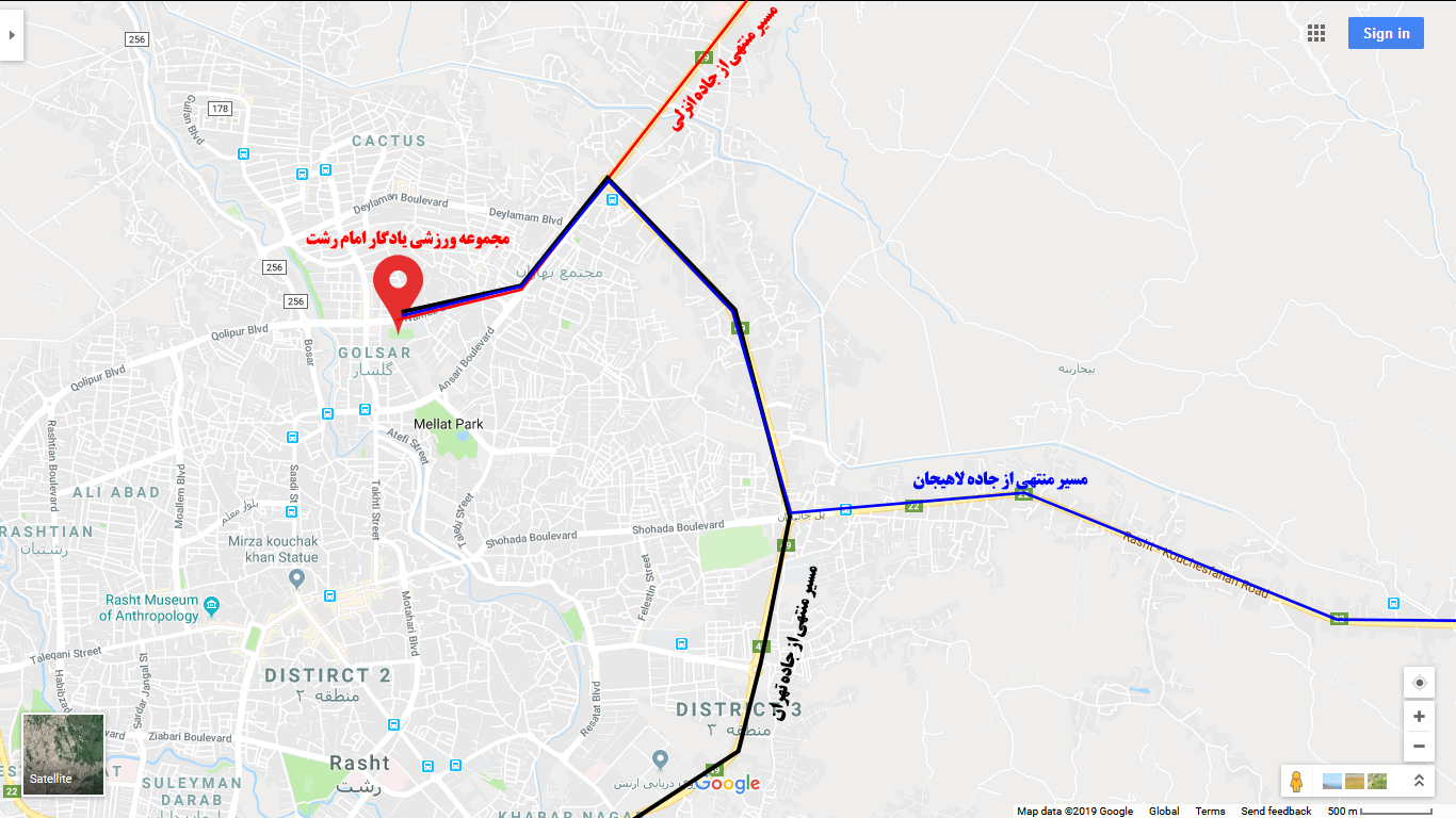 مسیرورود به جی کاپ گیلان